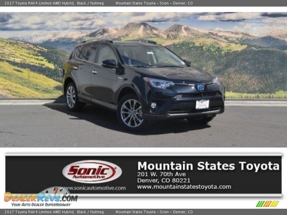 2017 Toyota RAV4 Limited AWD Hybrid Black / Nutmeg Photo #1