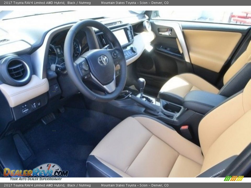 2017 Toyota RAV4 Limited AWD Hybrid Black / Nutmeg Photo #5