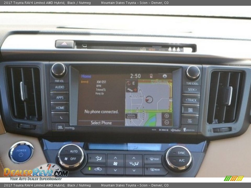 2017 Toyota RAV4 Limited AWD Hybrid Black / Nutmeg Photo #6