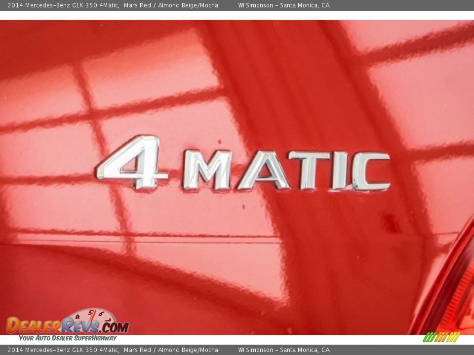 2014 Mercedes-Benz GLK 350 4Matic Mars Red / Almond Beige/Mocha Photo #30