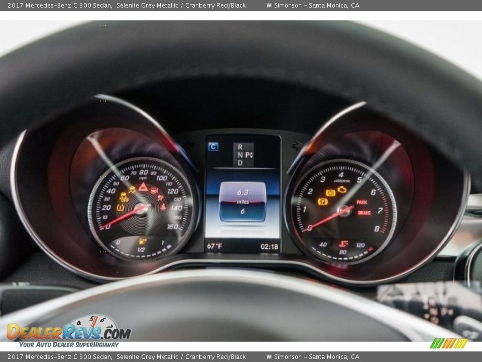 2017 Mercedes-Benz C 300 Sedan Gauges Photo #7