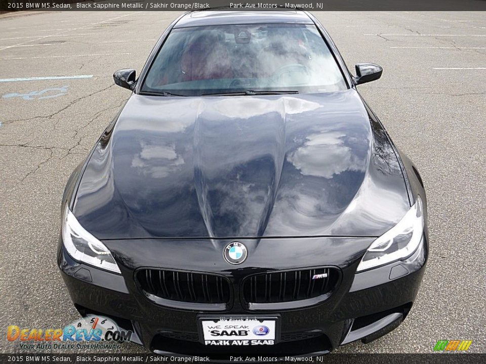 2015 BMW M5 Sedan Black Sapphire Metallic / Sakhir Orange/Black Photo #8