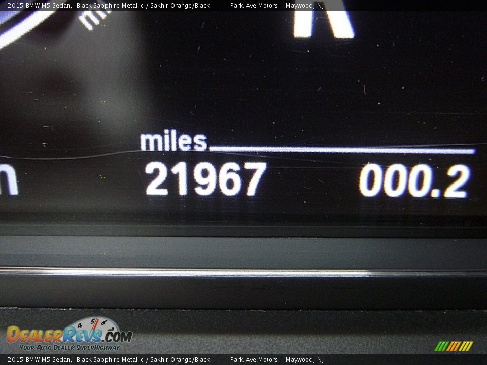 2015 BMW M5 Sedan Black Sapphire Metallic / Sakhir Orange/Black Photo #36