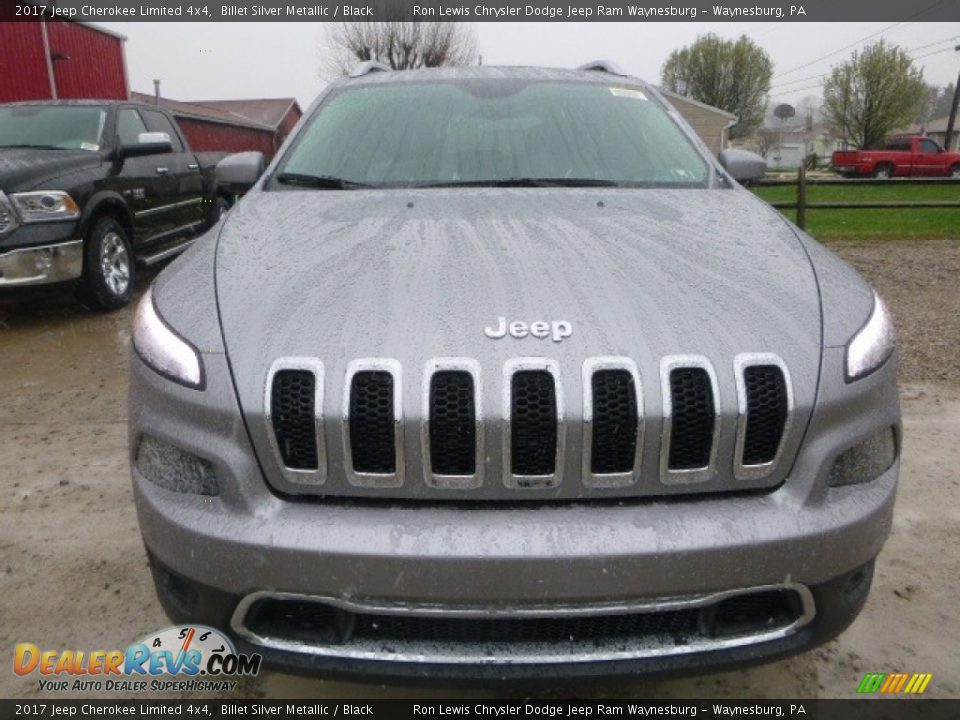 2017 Jeep Cherokee Limited 4x4 Billet Silver Metallic / Black Photo #13