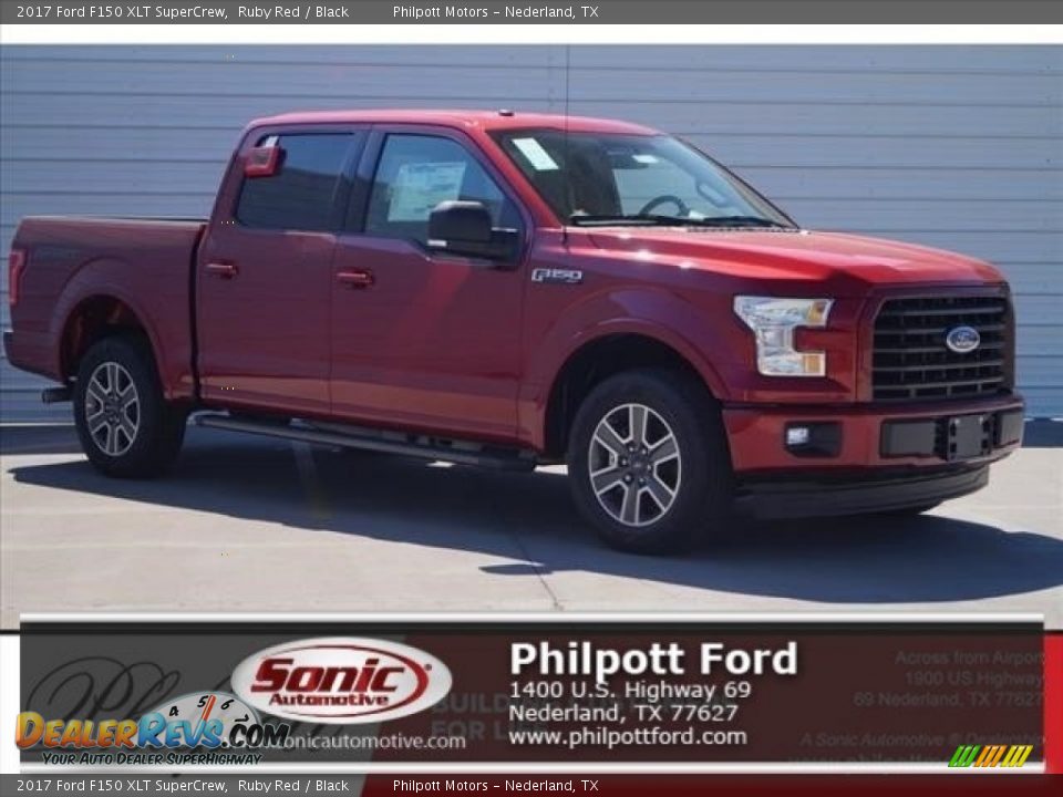 2017 Ford F150 XLT SuperCrew Ruby Red / Black Photo #1
