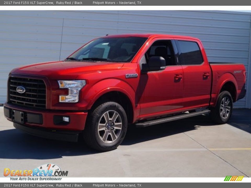 2017 Ford F150 XLT SuperCrew Ruby Red / Black Photo #3