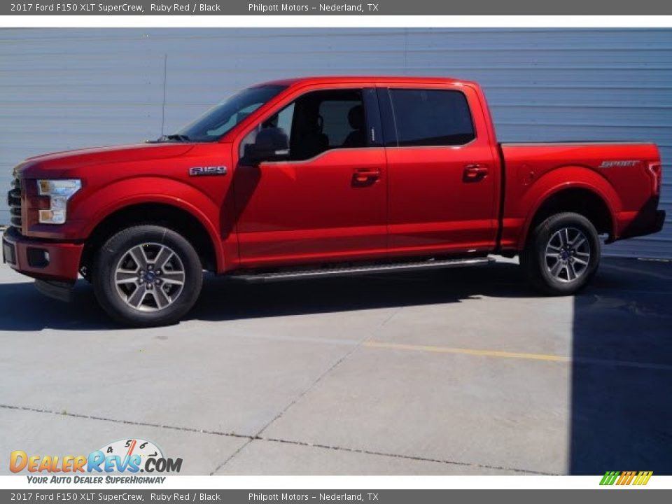 2017 Ford F150 XLT SuperCrew Ruby Red / Black Photo #4
