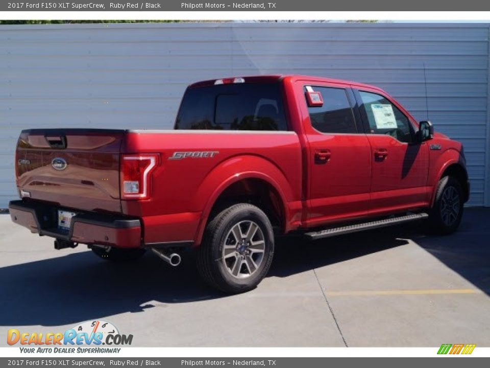 2017 Ford F150 XLT SuperCrew Ruby Red / Black Photo #7