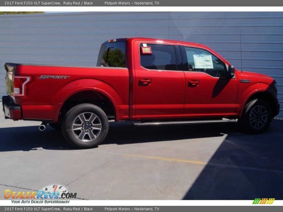 2017 Ford F150 XLT SuperCrew Ruby Red / Black Photo #8