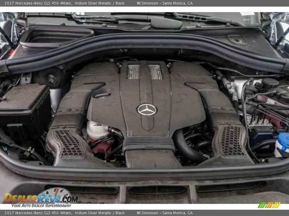 2017 Mercedes-Benz GLS 450 4Matic Iridium Silver Metallic / Black Photo #9