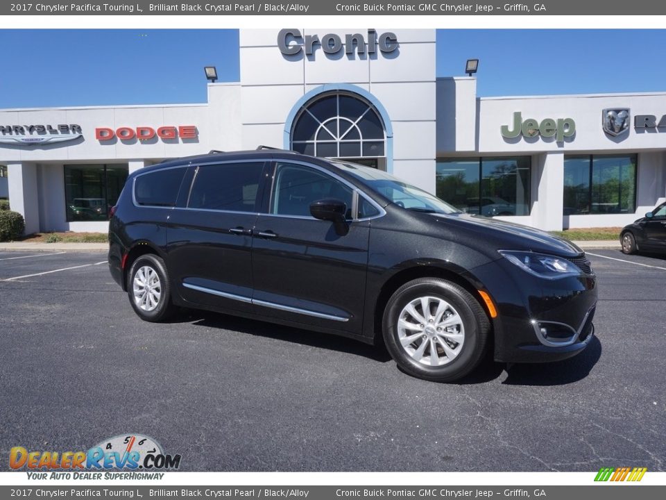 2017 Chrysler Pacifica Touring L Brilliant Black Crystal Pearl / Black/Alloy Photo #1