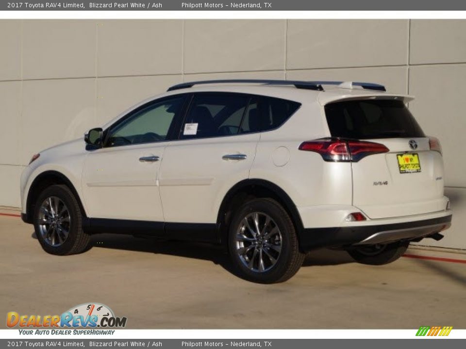 2017 Toyota RAV4 Limited Blizzard Pearl White / Ash Photo #4