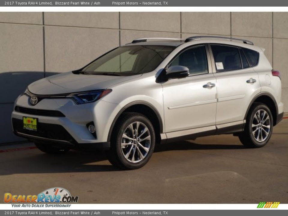 2017 Toyota RAV4 Limited Blizzard Pearl White / Ash Photo #6