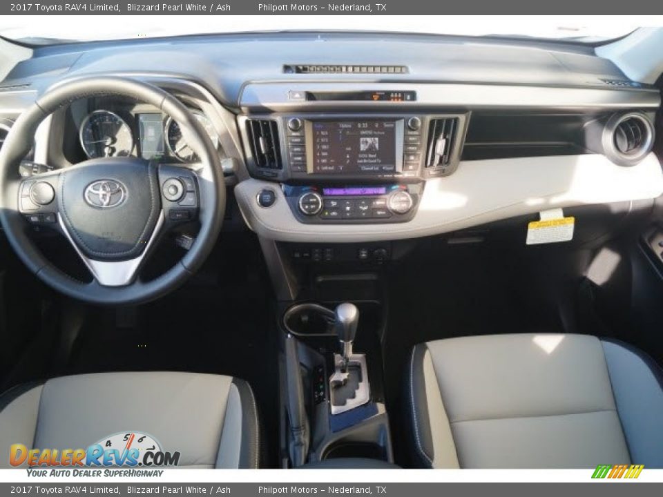 2017 Toyota RAV4 Limited Blizzard Pearl White / Ash Photo #7