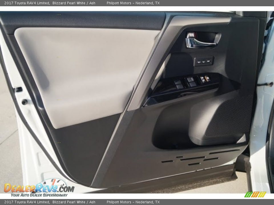 2017 Toyota RAV4 Limited Blizzard Pearl White / Ash Photo #9