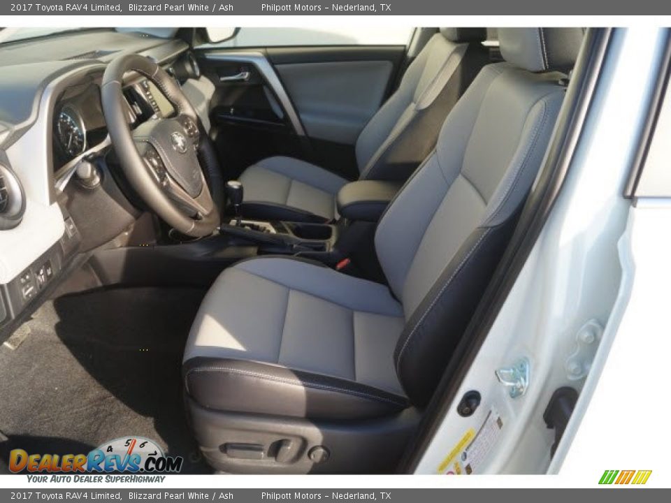 2017 Toyota RAV4 Limited Blizzard Pearl White / Ash Photo #10
