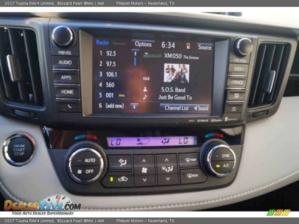 2017 Toyota RAV4 Limited Blizzard Pearl White / Ash Photo #12