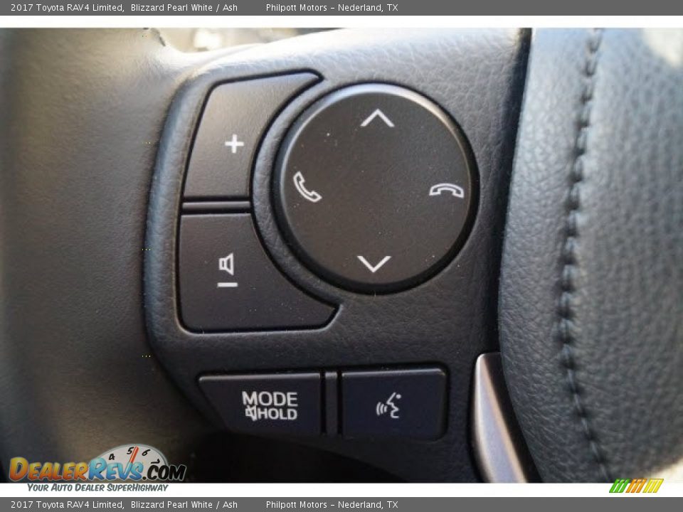 2017 Toyota RAV4 Limited Blizzard Pearl White / Ash Photo #15