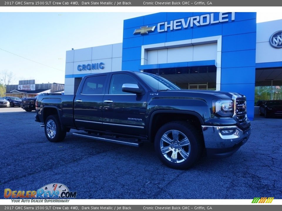 2017 GMC Sierra 1500 SLT Crew Cab 4WD Dark Slate Metallic / Jet Black Photo #1