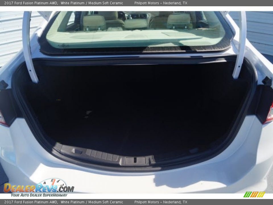2017 Ford Fusion Platinum AWD White Platinum / Medium Soft Ceramic Photo #8