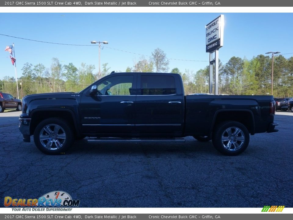 2017 GMC Sierra 1500 SLT Crew Cab 4WD Dark Slate Metallic / Jet Black Photo #4