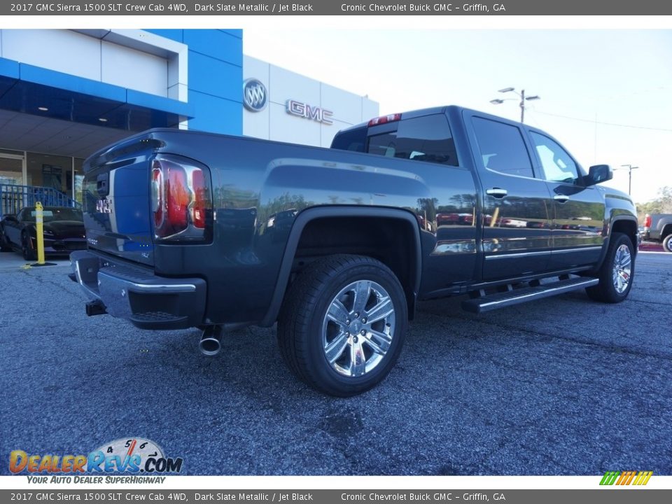 2017 GMC Sierra 1500 SLT Crew Cab 4WD Dark Slate Metallic / Jet Black Photo #7