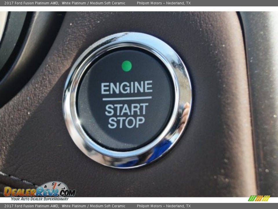 2017 Ford Fusion Platinum AWD White Platinum / Medium Soft Ceramic Photo #15