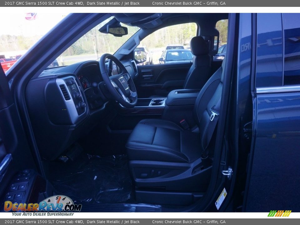 2017 GMC Sierra 1500 SLT Crew Cab 4WD Dark Slate Metallic / Jet Black Photo #9