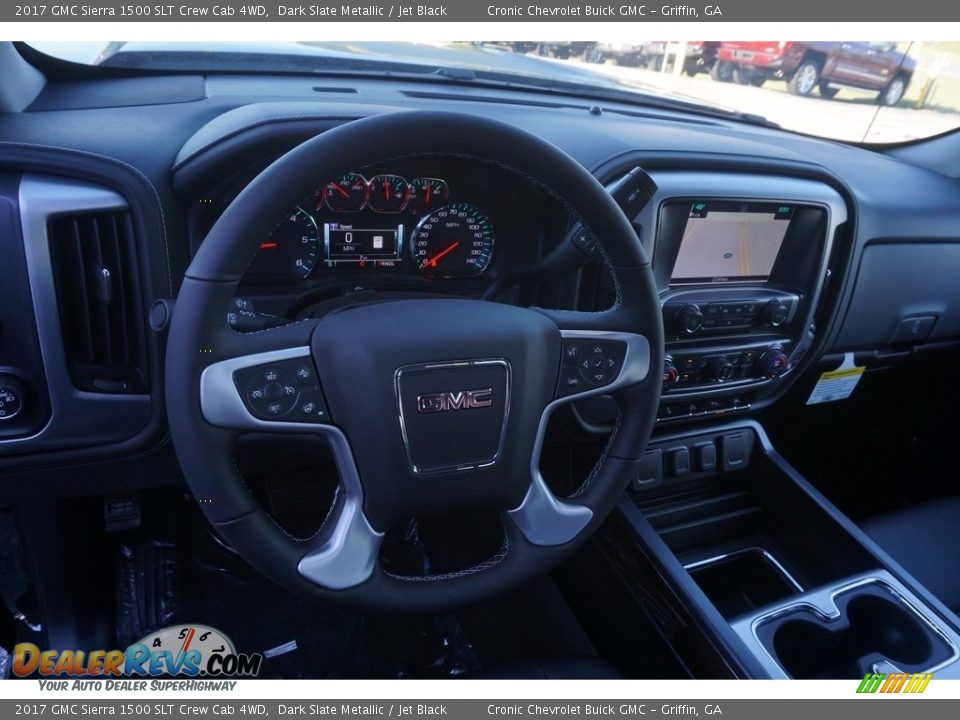 2017 GMC Sierra 1500 SLT Crew Cab 4WD Dark Slate Metallic / Jet Black Photo #10