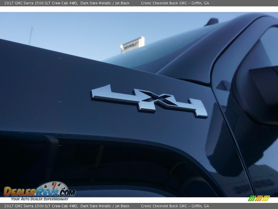 2017 GMC Sierra 1500 SLT Crew Cab 4WD Dark Slate Metallic / Jet Black Photo #12