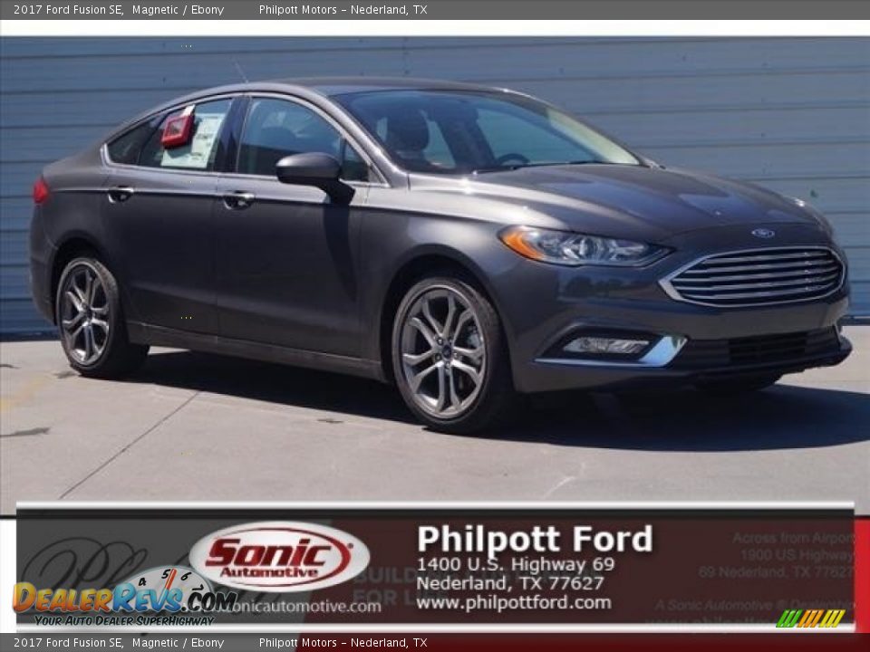 2017 Ford Fusion SE Magnetic / Ebony Photo #1