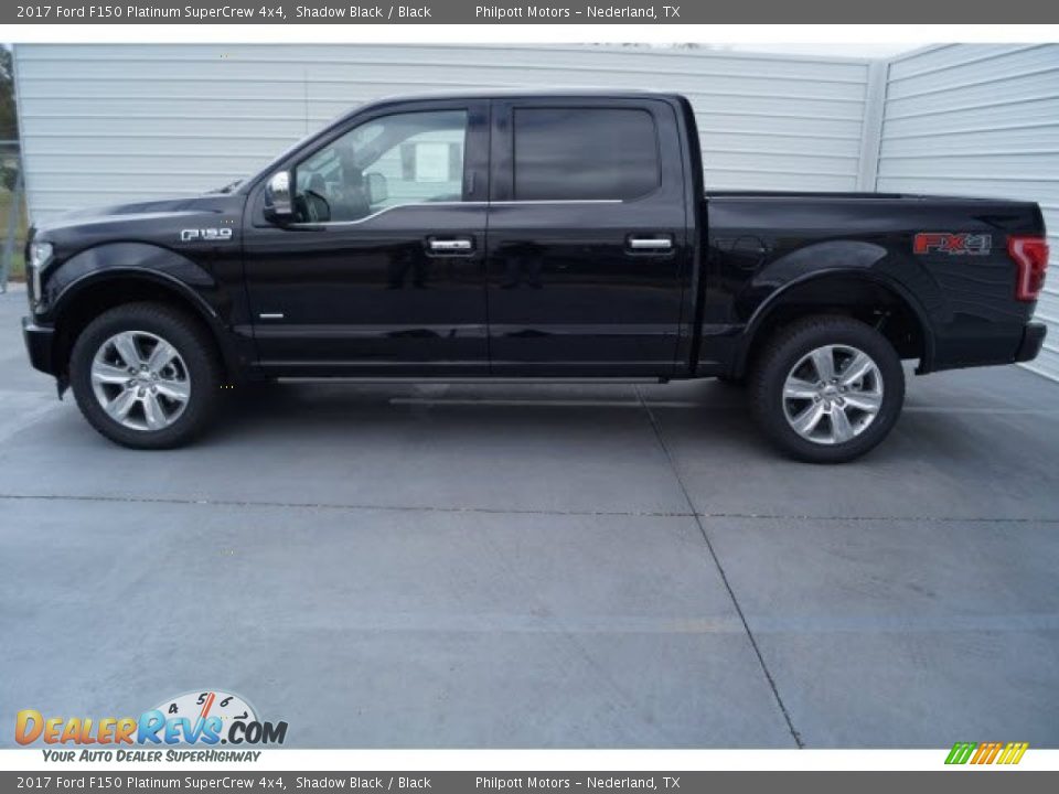 2017 Ford F150 Platinum SuperCrew 4x4 Shadow Black / Black Photo #4
