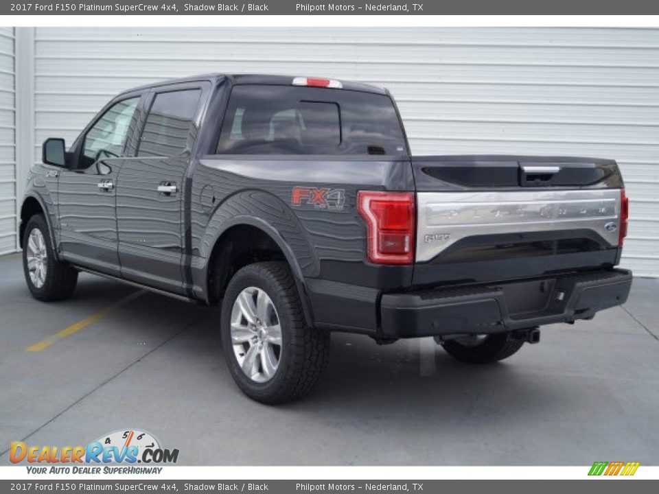 2017 Ford F150 Platinum SuperCrew 4x4 Shadow Black / Black Photo #5