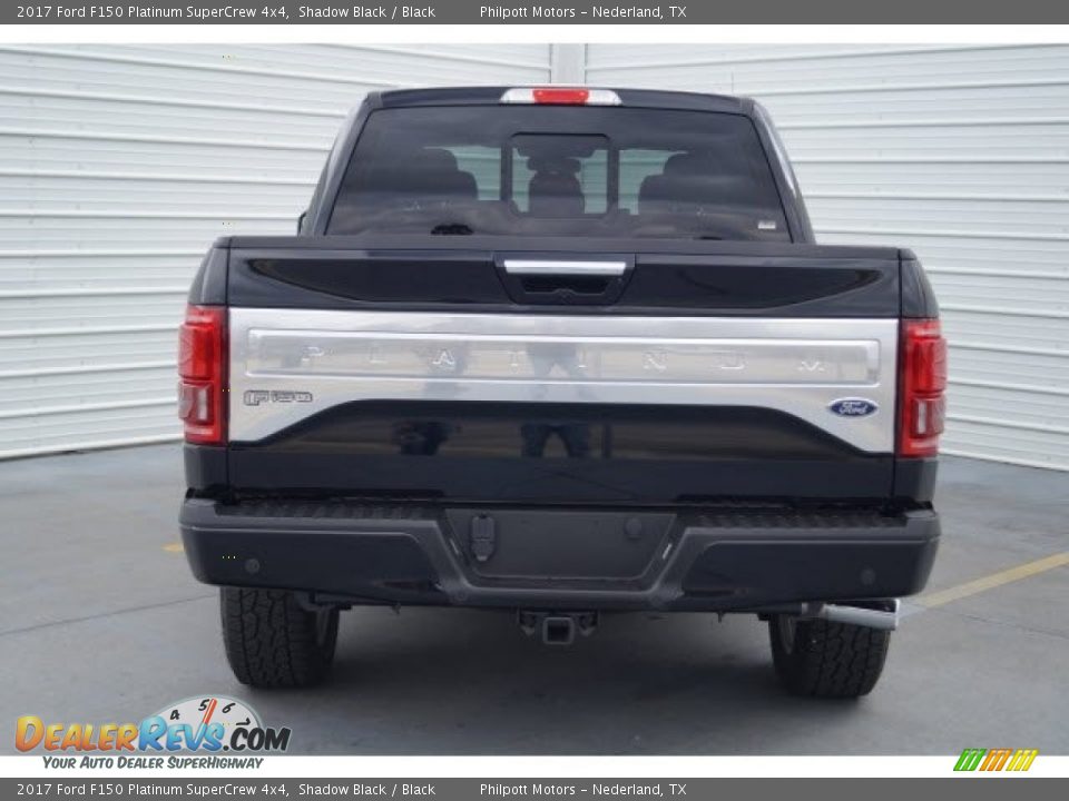 2017 Ford F150 Platinum SuperCrew 4x4 Shadow Black / Black Photo #6