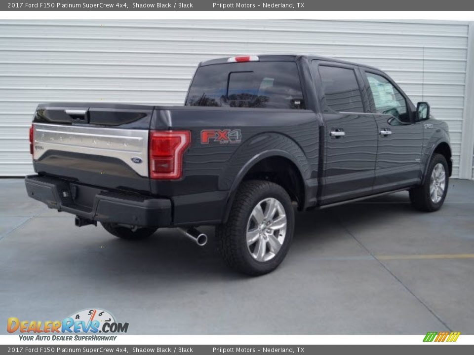 2017 Ford F150 Platinum SuperCrew 4x4 Shadow Black / Black Photo #8