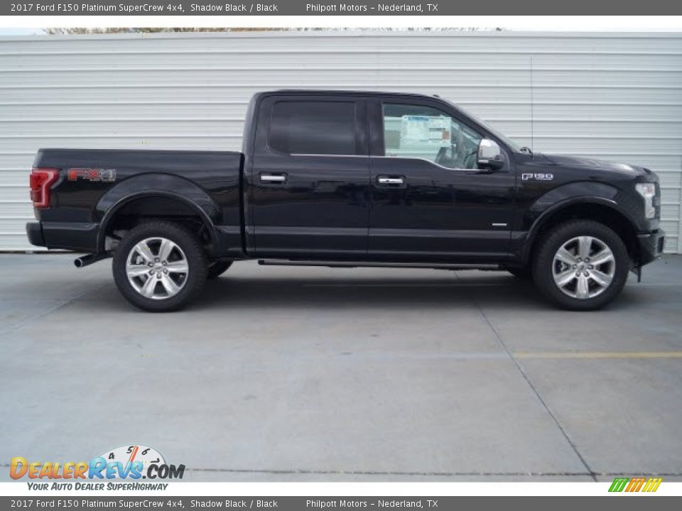 2017 Ford F150 Platinum SuperCrew 4x4 Shadow Black / Black Photo #9