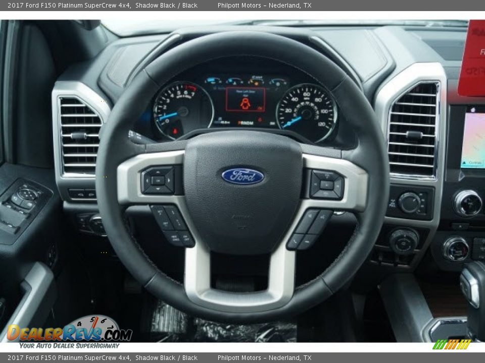 2017 Ford F150 Platinum SuperCrew 4x4 Shadow Black / Black Photo #12