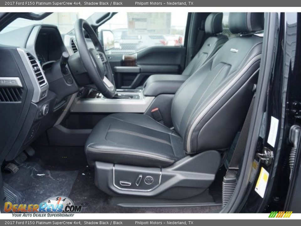 2017 Ford F150 Platinum SuperCrew 4x4 Shadow Black / Black Photo #14