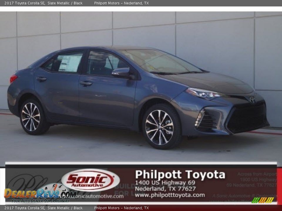 2017 Toyota Corolla SE Slate Metallic / Black Photo #1