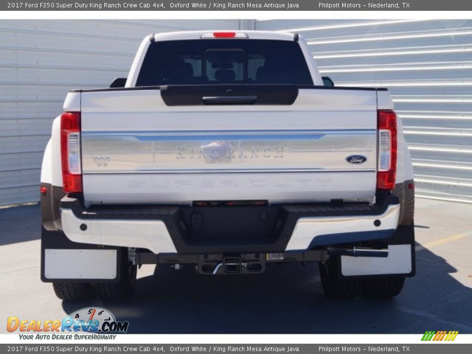 2017 Ford F350 Super Duty King Ranch Crew Cab 4x4 Oxford White / King Ranch Mesa Antique Java Photo #5