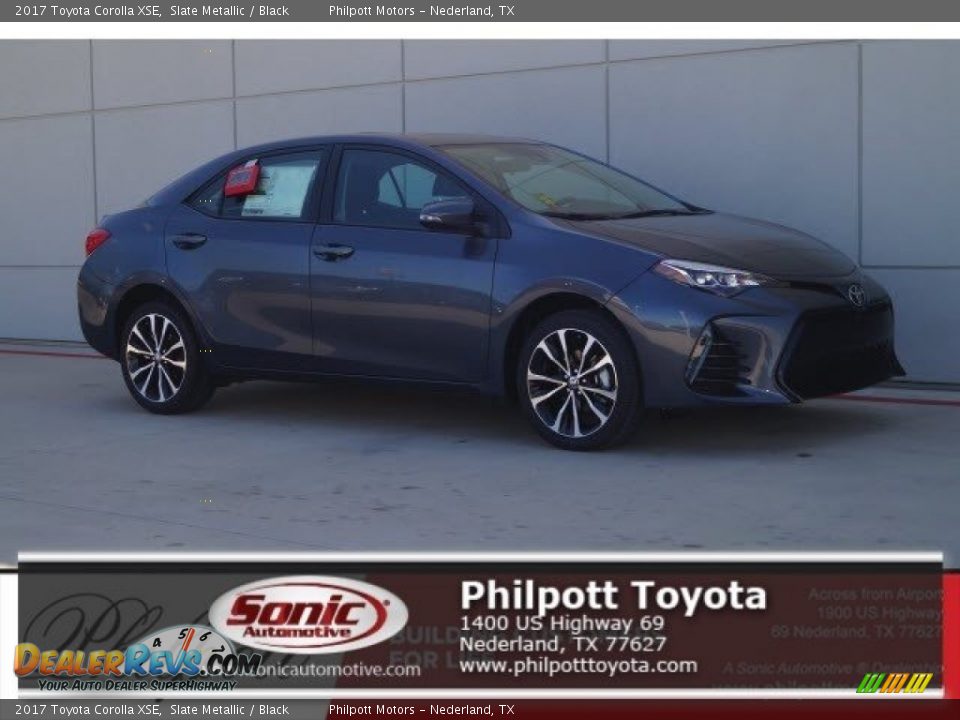 2017 Toyota Corolla XSE Slate Metallic / Black Photo #1