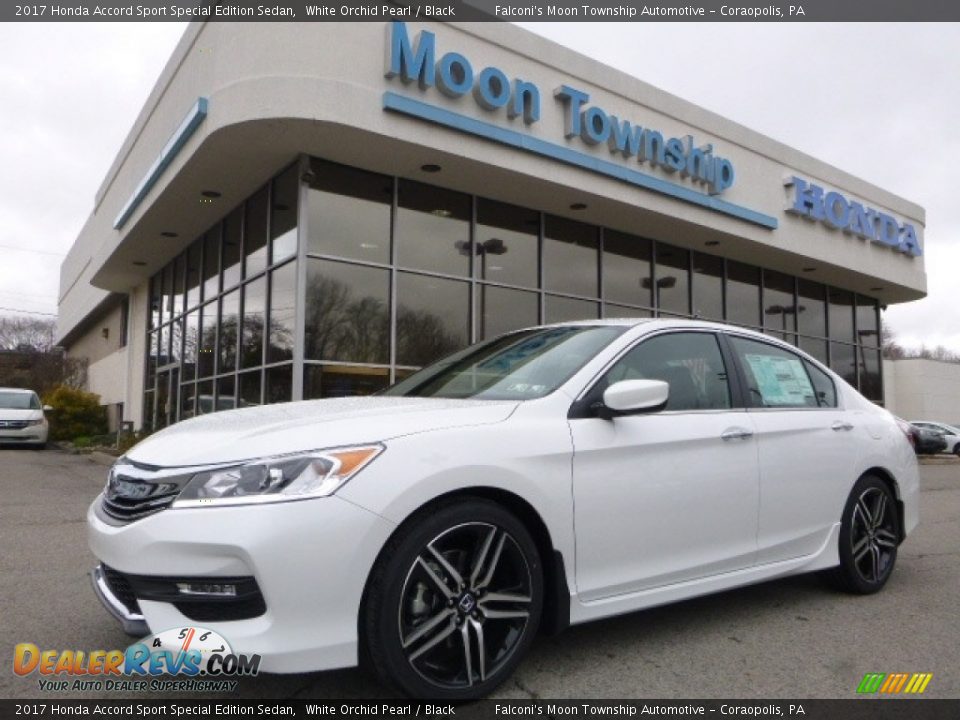 2017 Honda Accord Sport Special Edition Sedan White Orchid Pearl / Black Photo #1
