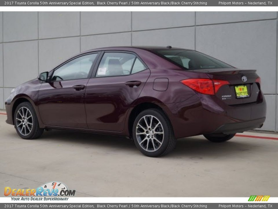 2017 Toyota Corolla 50th Anniversary Special Edition Black Cherry Pearl / 50th Anniversary Black/Black Cherry Stitching Photo #5