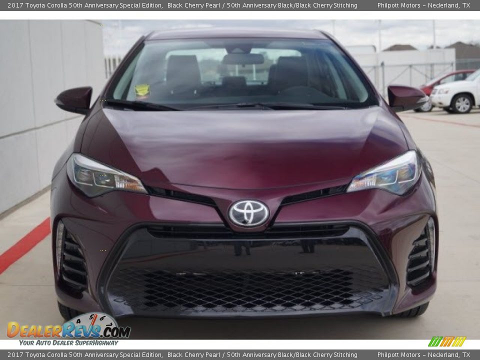 2017 Toyota Corolla 50th Anniversary Special Edition Black Cherry Pearl / 50th Anniversary Black/Black Cherry Stitching Photo #8