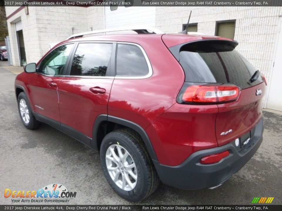 2017 Jeep Cherokee Latitude 4x4 Deep Cherry Red Crystal Pearl / Black Photo #4