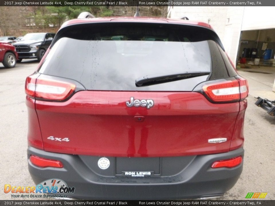 2017 Jeep Cherokee Latitude 4x4 Deep Cherry Red Crystal Pearl / Black Photo #5
