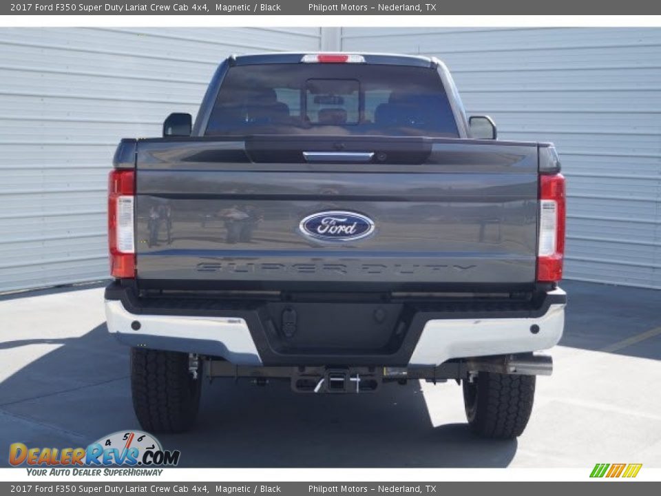 2017 Ford F350 Super Duty Lariat Crew Cab 4x4 Magnetic / Black Photo #6