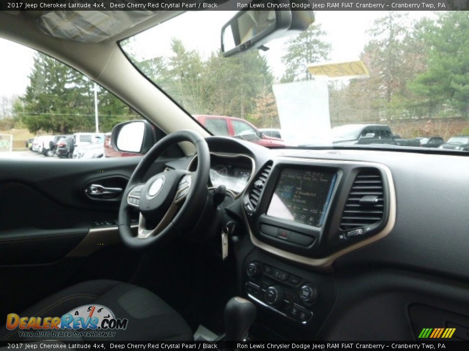 2017 Jeep Cherokee Latitude 4x4 Deep Cherry Red Crystal Pearl / Black Photo #9
