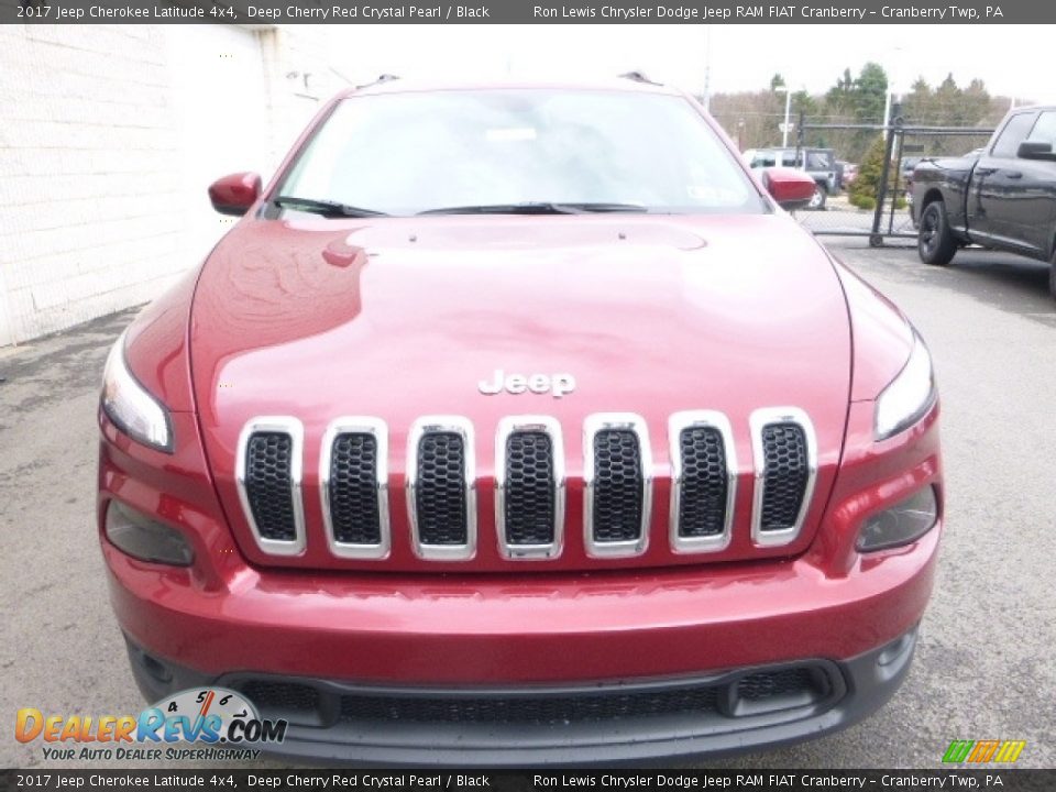 2017 Jeep Cherokee Latitude 4x4 Deep Cherry Red Crystal Pearl / Black Photo #11