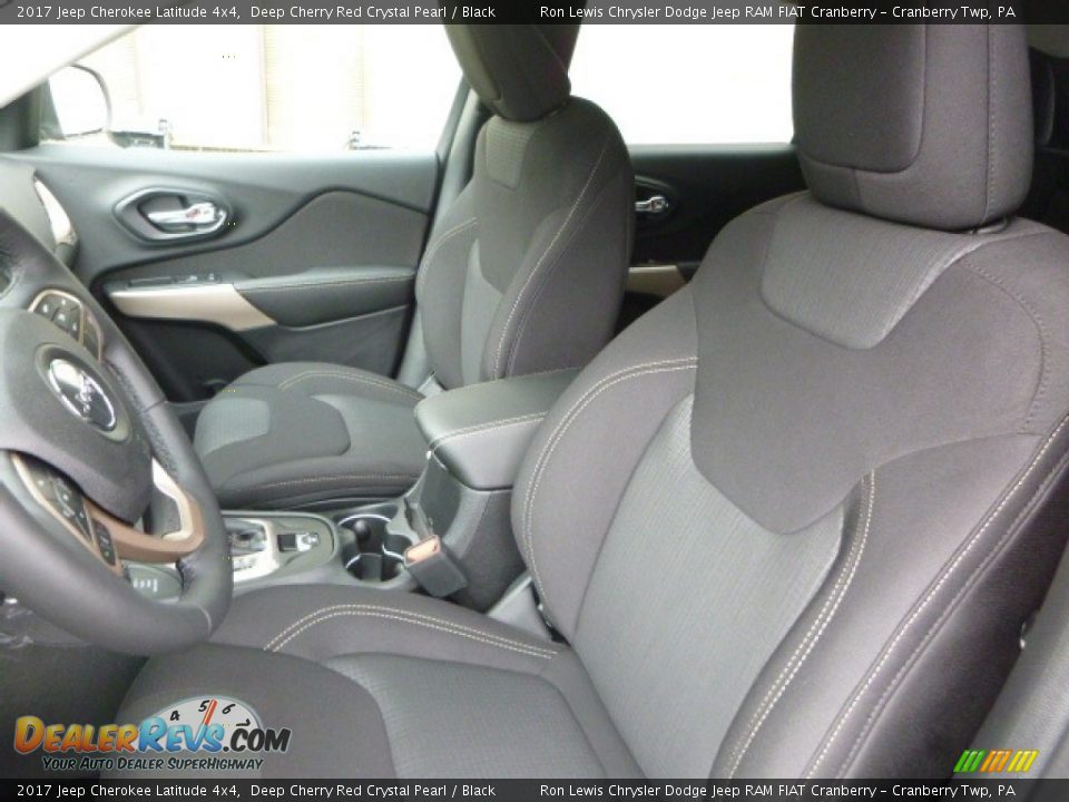 2017 Jeep Cherokee Latitude 4x4 Deep Cherry Red Crystal Pearl / Black Photo #14